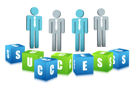 illustration of business people.のイラスト素材