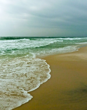 A coastline before the storm.の写真素材