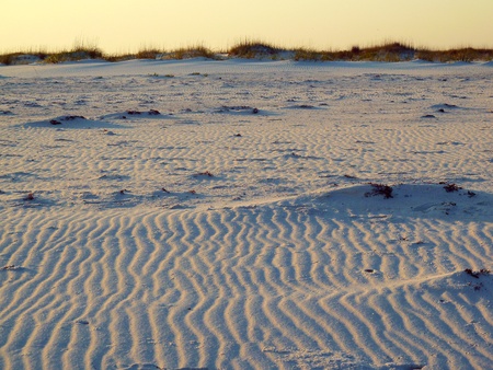 Rippled Dunes at sunset.の写真素材