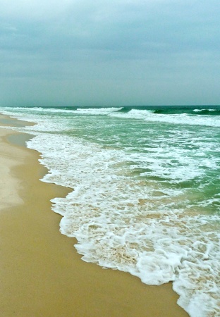 An imminent storm resulting in angry waves.の写真素材
