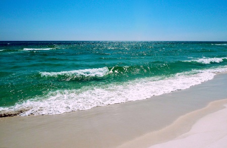 Another wide angle view of the beach.の写真素材