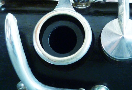 A macro view of the clarinet.の写真素材