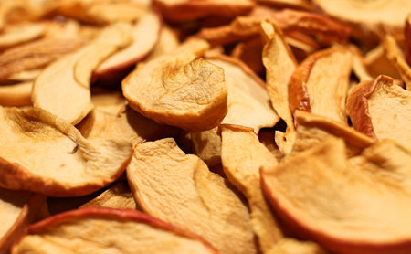 Close up of dried apples