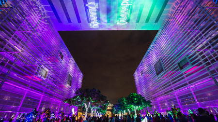 Malaysia : Light and Motion Putrajaya (LAMPU) was held from 30 December 2016 to 1 January 2017 at Putrajaya Malaysiaのeditorial素材