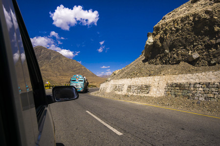 Beautiful scenery mountains at Leh Ladakh INDIA.のeditorial素材
