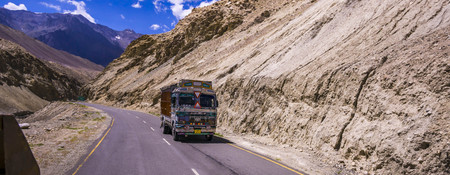Beautiful scenery mountains at Leh Ladakh INDIA.のeditorial素材