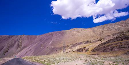 Beautiful scenery mountains at Leh Ladakh INDIA.