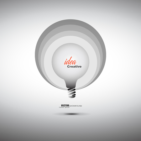 Creativity inspiration,ideas concepts with lightbulb and bisnessman. Art element, template and banner.のイラスト素材