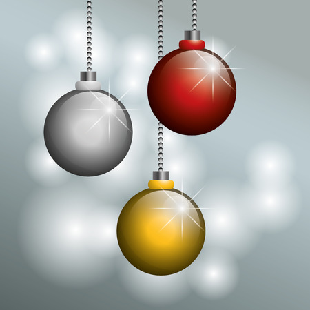 Happy New Year concept with decoration icons design, vector illustration 10 eps graphic.のイラスト素材