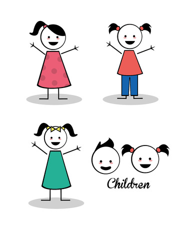 Kids concept with childrens design, vector illustration 10 eps graphic.のイラスト素材