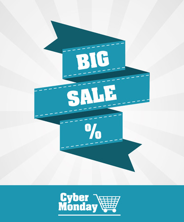 Cyber Monday with sale icons design, vector illustration 10 eps graphic.のイラスト素材