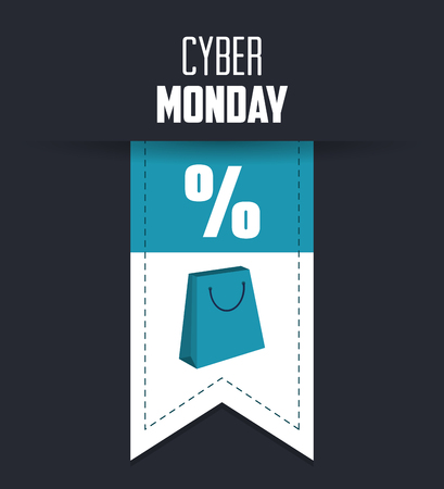 Cyber Monday with sale icons design, vector illustration 10 eps graphic.のイラスト素材