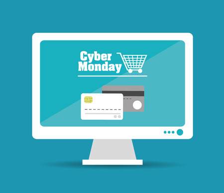 Cyber Monday with sale icons design, vector illustration 10 eps graphic.のイラスト素材