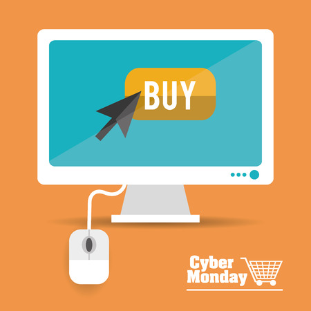 Cyber Monday with sale icons design, vector illustration 10 eps graphic.のイラスト素材