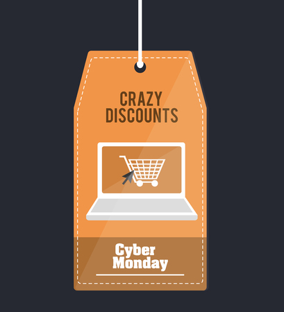 Cyber Monday with sale icons design, vector illustration 10 eps graphic.のイラスト素材