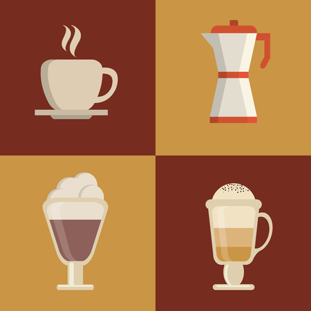 Coffee  concept with decoration icons design, vector illustration 10 eps graphic.のイラスト素材