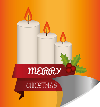 Merry Christmas concept with  decoration icons design, vector illustration 10 eps graphic.のイラスト素材