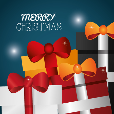 Merry Christmas concept with  decoration icons design, vector illustration 10 eps graphic.のイラスト素材