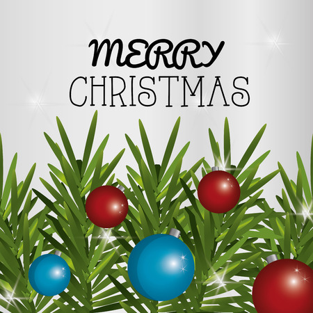 Merry Christmas concept with  decoration icons design, vector illustration 10 eps graphic.のイラスト素材