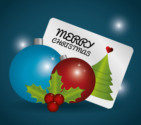 Merry Christmas concept with  decoration icons design, vector illustration 10 eps graphic.のイラスト素材