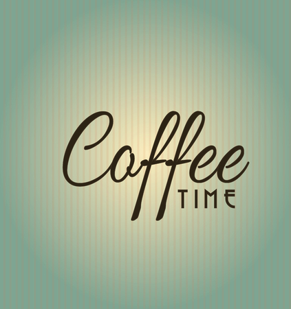 Hot Beverage concept, Coffee time signs and symbols, vector designのイラスト素材