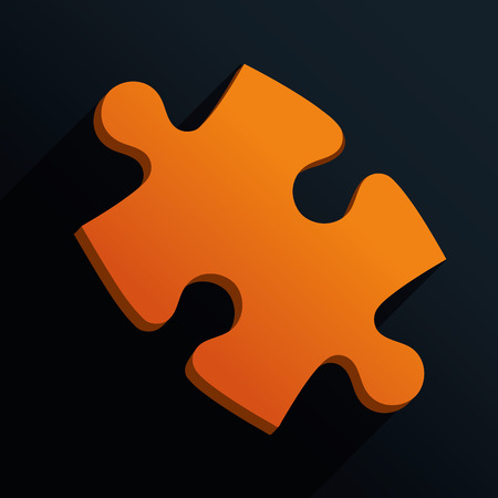 Puzzle concept with jigsaw pieces icons design, vector illustration 10 eps graphic.のイラスト素材