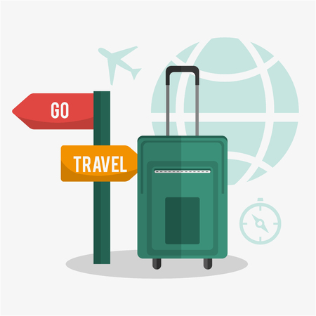 Travel concept with summer icons design, vector illustration 10 eps graphic.のイラスト素材