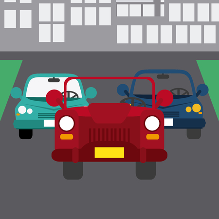 Transportation concept with  vehicle icons design, vector illustration 10 eps graphic.のイラスト素材