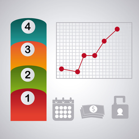Infographic concept with  options design, vector illustration 10 eps graphic.のイラスト素材