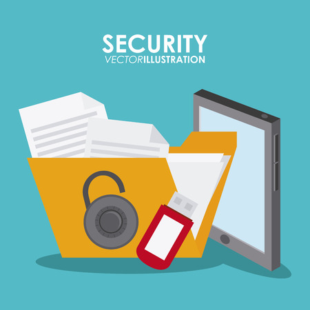 Security system concept with insurance icons design, vector illustration   graphic.のイラスト素材