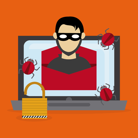 Security system concept with insurance icons design, vector illustration   graphic.のイラスト素材