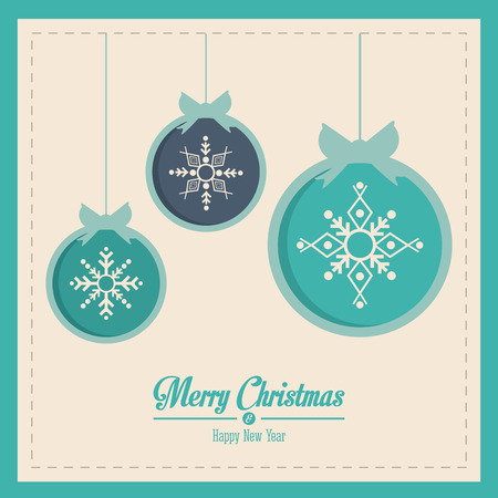 Merry Christmas with decoration icons design, vector illustration   graphic.のイラスト素材
