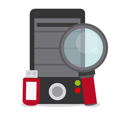 Security sytem concept with protection icons design, vector illustration のイラスト素材