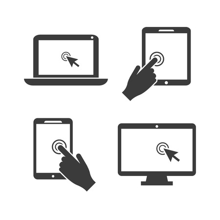 Gadget concept with devices icons design, vector illustration のイラスト素材