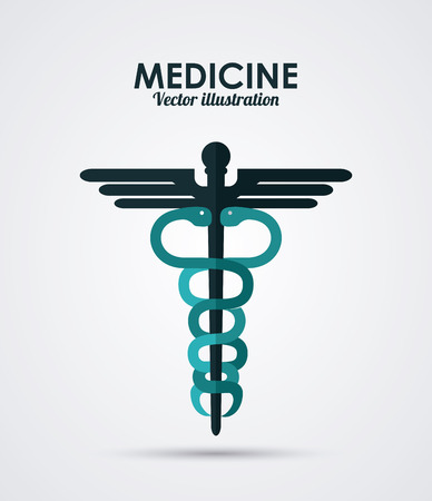 Medical care concept with medicine icons design, vector illustration のイラスト素材