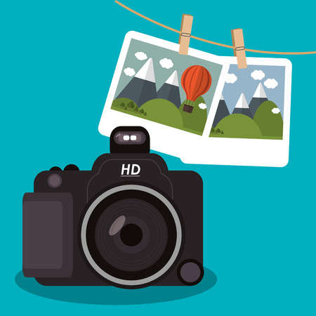 camera concept with gadget icon design, vector illustrationのイラスト素材
