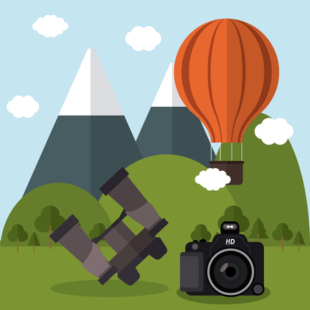 camera concept with gadget icon design, vector illustration のイラスト素材