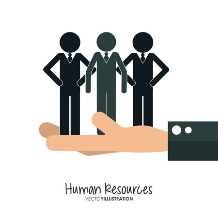 Human resources concept with office icons design, vector illustration 10 eps graphic.のイラスト素材