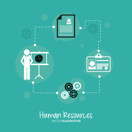 Human resources concept with office icons design, vector illustration 10 eps graphic.のイラスト素材