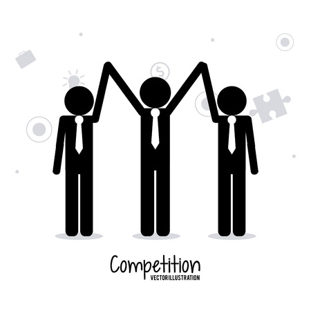 Competitive concept with businessman design, vector illustration 10 eps graphic.のイラスト素材