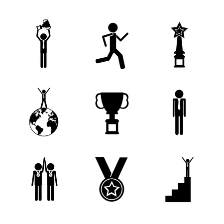 Competitive concept with businessman design, vector illustration 10 eps graphic.のイラスト素材