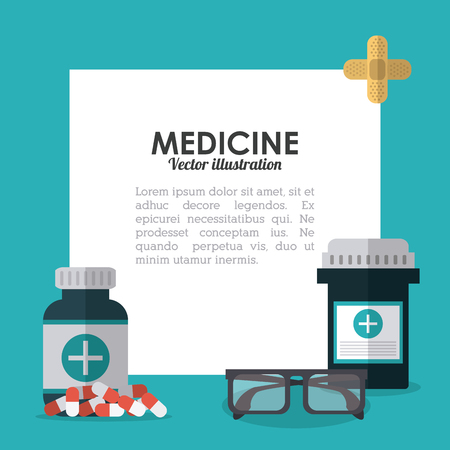 Medical concept with icons design, vector illustration 10 eps graphic.のイラスト素材