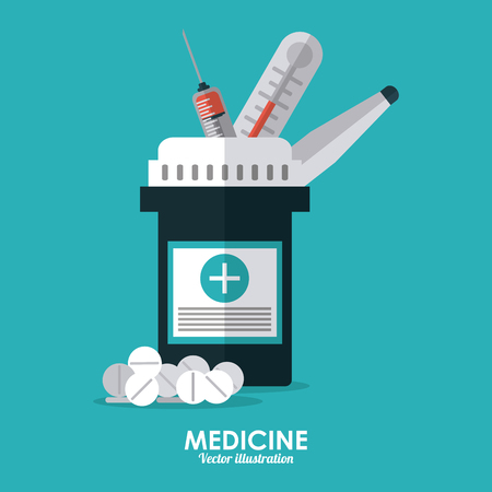 Medical concept with icons design, vector illustration 10 eps graphic.のイラスト素材