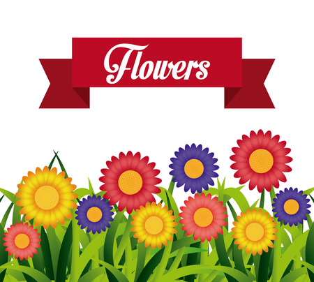 Grarden concept about flowers design, vector illustration 10 eps graphic.のイラスト素材