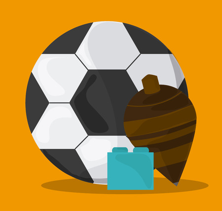 Childhood concept with toys design, vector illustration 10 eps graphic.のイラスト素材