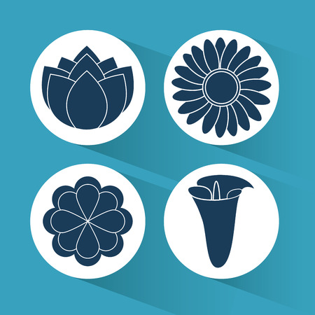 Garden concept about flowers design, vector illustration 10 eps graphic.のイラスト素材