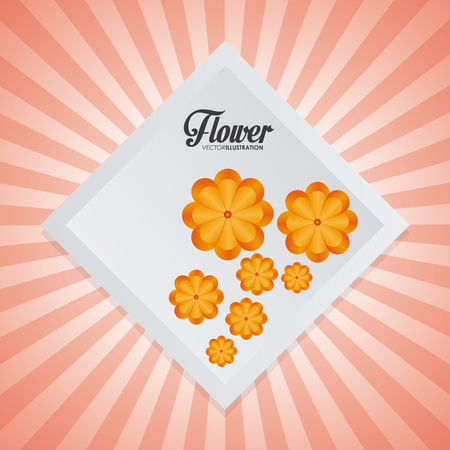 Garden concept about flowers design, vector illustration 10 eps graphic.のイラスト素材