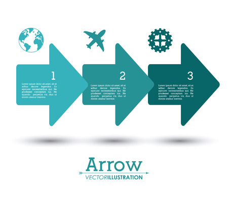 Direction concept with arrow designのイラスト素材