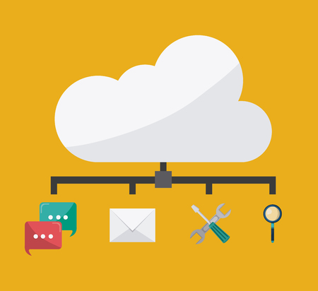 Technology concept with devices icons designのイラスト素材
