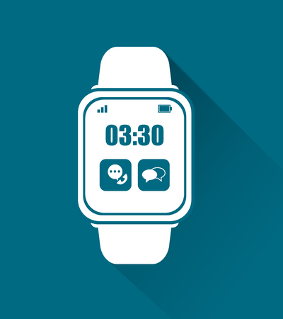 Wearable technology concept and multimedia icons design, vector illustration 10 eps graphic.のイラスト素材